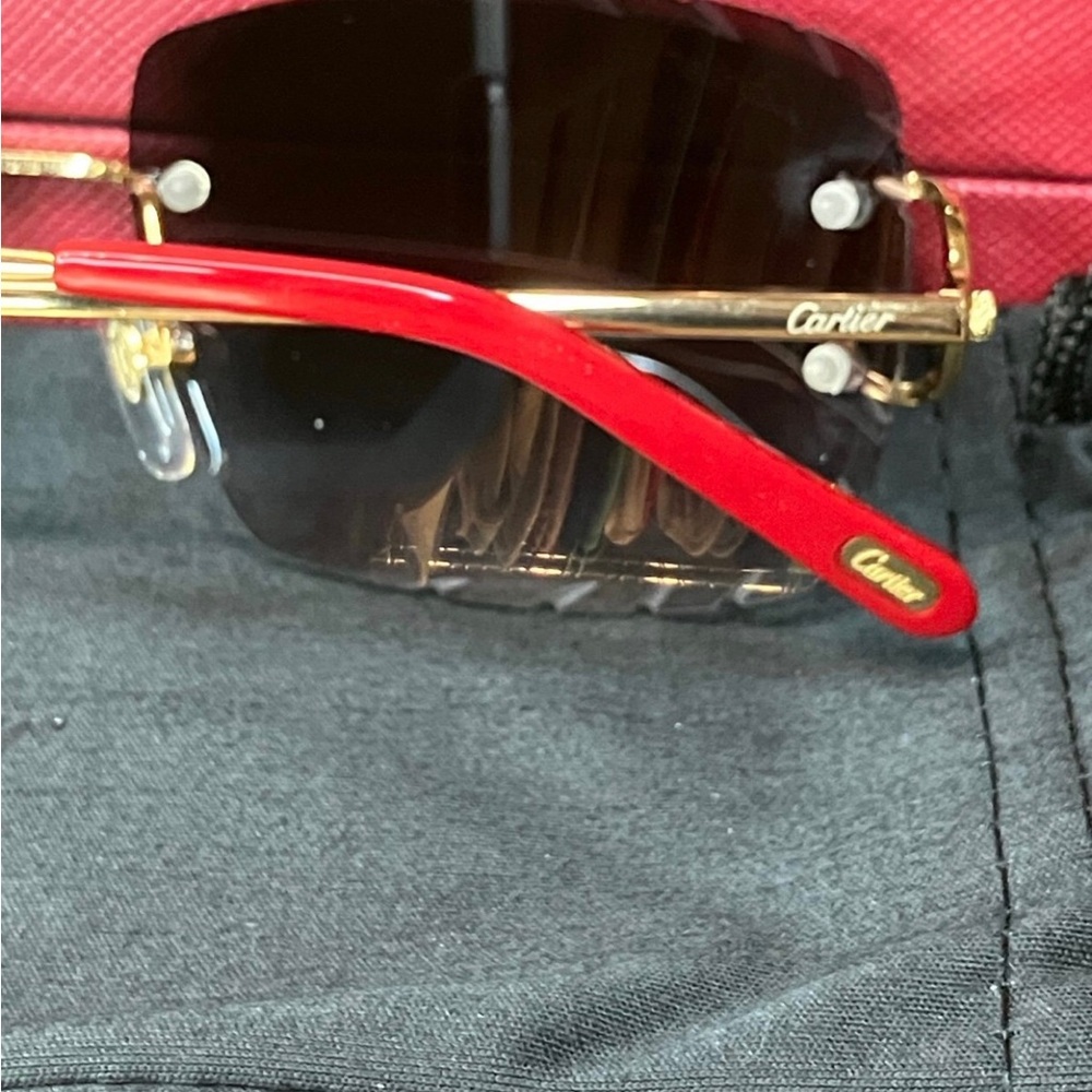 SOLD Cartier Black Big C Unisex Sunglasses - Picture 4 of 4